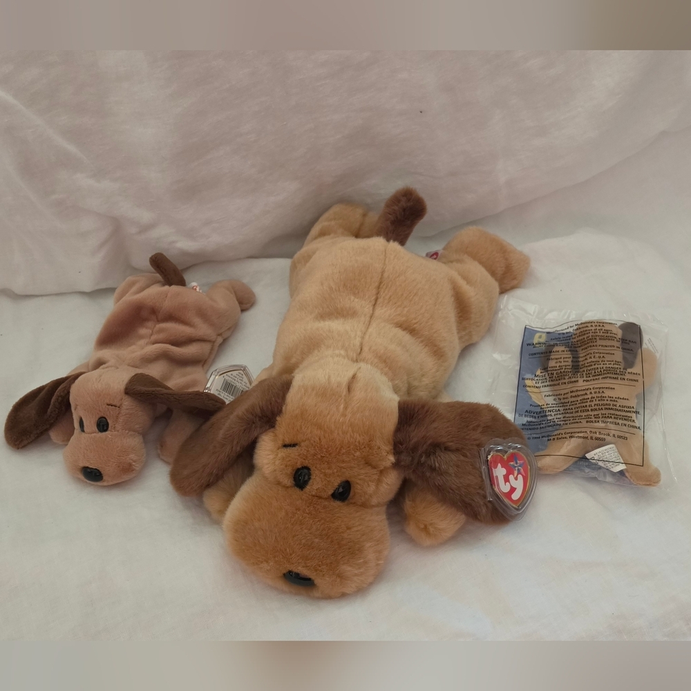 NWT-Beanie Babies Set Of 3 Bones Plushies
